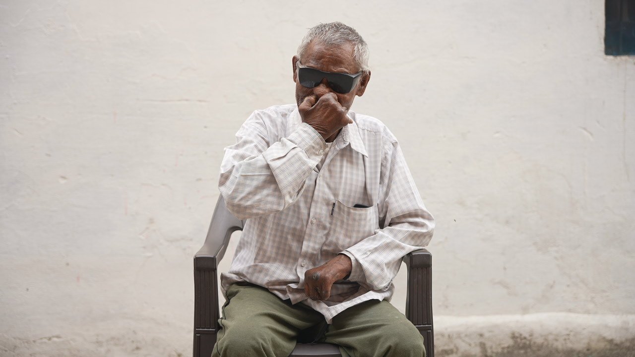 Lal Bahadur, whose story describes doorstep care and food support
